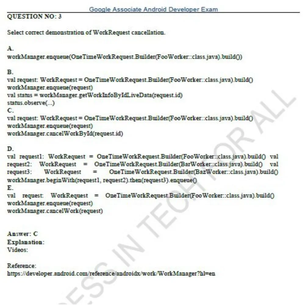 Printout Google Associate Android Developer Study Guide - Picture 4 of 6